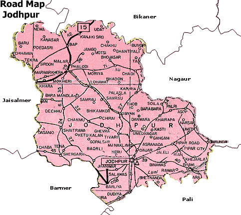 jodhpur map