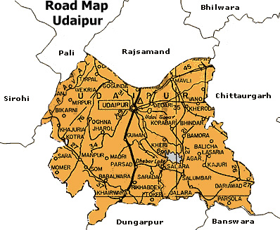udaipur map